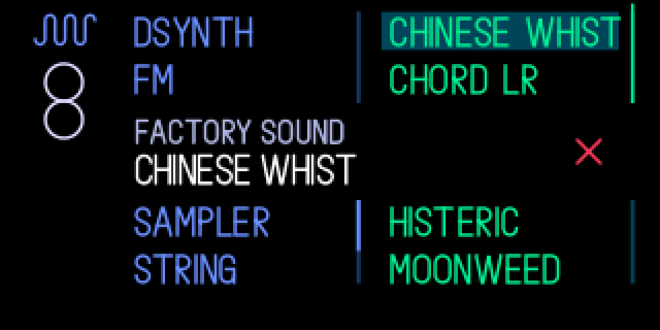 The browser saying FACTORY SOUND CHINESE WHIST with a red cross